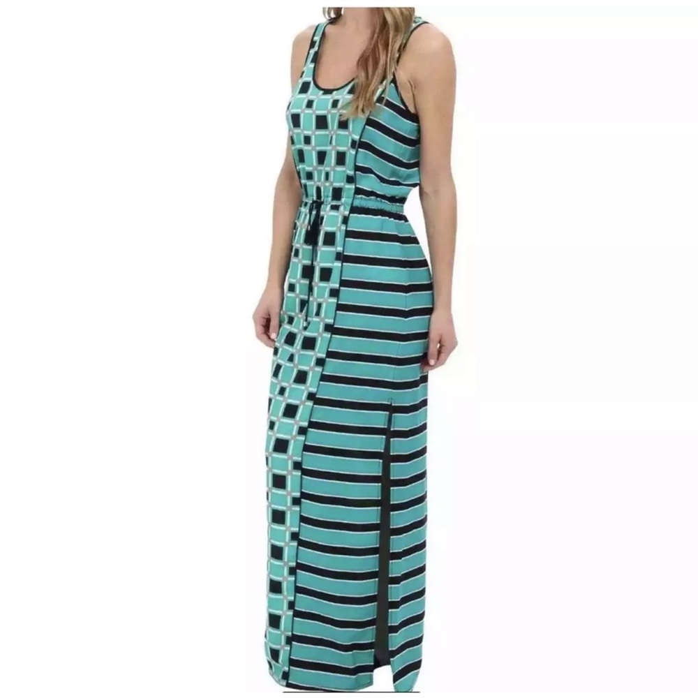 MICHAEL KORS Women's Soho Square Maxi Dress, Island Blue, Small